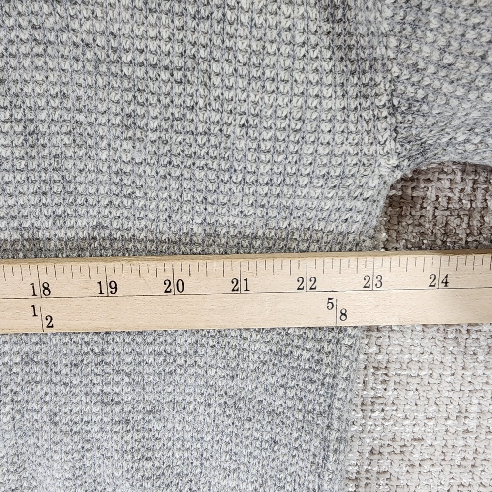 Eileen Fisher VNeck Cashmere Lambswool Sweater Womens Large Gray Oversized *hole - Picture 4 of 11
